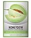 Photo Honeydew Seeds for Planting - Green Flesh Melon Heirloom, Non-GMO Fruit Seed Variety- 2 Grams Seeds Great for Summer Honey Dew Melon Gardens by Gardeners Basics new bestseller 2024-2023