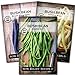 Photo Sow Right Seeds - Tri Color Bush Bean Seed Collection for Planting - Individual Packets Contender, Royal Burgundy and Golden Wax Bush Beans, Non-GMO Heirloom Seeds to Plant a Home Vegetable Garden… new bestseller 2024-2023