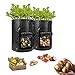 Photo HomeFoundry 10 Gallon Potato Grow Bags – 2 Pack Portable Aeration Fabric with Hook & Loop Window Garden Planting Bags for Vegetables-Carrots-Onion & Tomato’s new bestseller 2024-2023