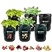 Photo Potato Bags Plant Pot,6 Pack Potatoes Plant Grow Bag, 7 Gallon Garden Plant Pot for Vegetable with Harvest Window and Handles,Large Plant Pot Heavy Bag Seeds for Planting Vegetables new bestseller 2024-2023