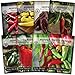 Photo Sow Right Seeds - Hot and Sweet Pepper Seed Collection for Planting - Banana, Chocolate, Cayenne, California Wonder, Jalapeno, Poblano, Cubanelle and Serrano Peppers - Non-GMO Heirloom Seeds to Plant new bestseller 2024-2023